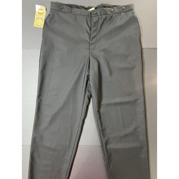 Vintage Wah Maker Pants Solid Wool Blend Black Mens 42 NWT Western Cowboy